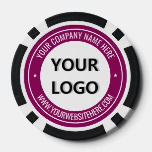 Your Company Logo Custom Text Branded Poker Chips