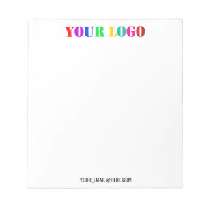 Your Company Logo Custom Text Business Notepad