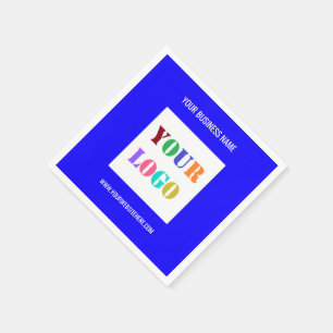 Your Company Logo Custom Text Promotional Napkins