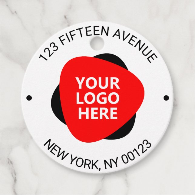 Your Company Logo Favour Tags (Front)