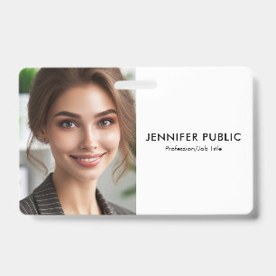 Your Company Logo Here Employee Photo Template Badge