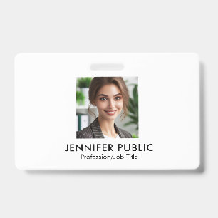 Your Company Logo Here Employee Photo Template Badge