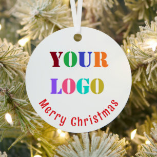 Your Company Logo Merry Christmas Ornaments
