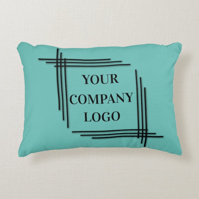YOUR COMPANY LOGO,personalized,add your text Accent Pillow (Front)