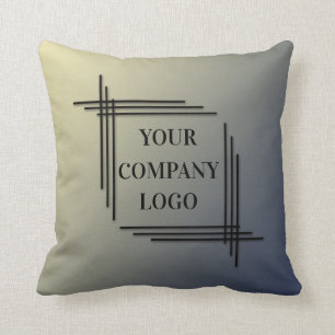 YOUR COMPANY LOGO,personalized,add your text Throw Pillow