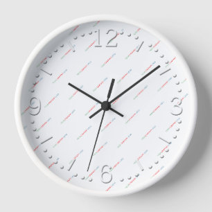 your company logo personalized  clock