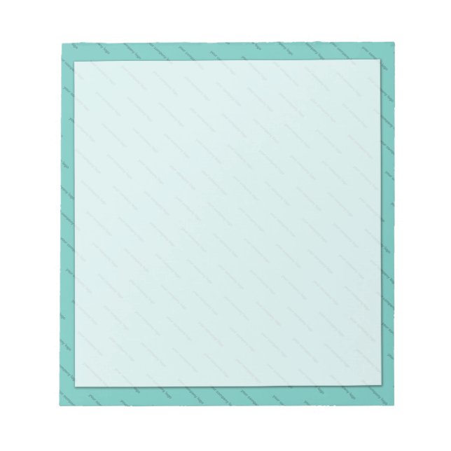 your company logo personalized notepad (Front)