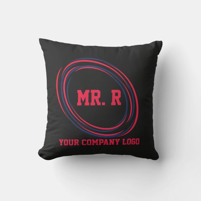 YOUR COMPANY LOGO,personalized Outdoor Pillow (Front)