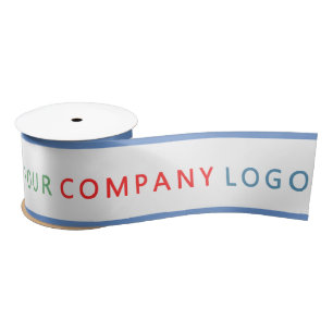your company logo personalized   satin ribbon