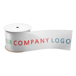 your company logo personalized   satin ribbon