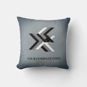 YOUR COMPANY LOGO,personalized Throw Pillow