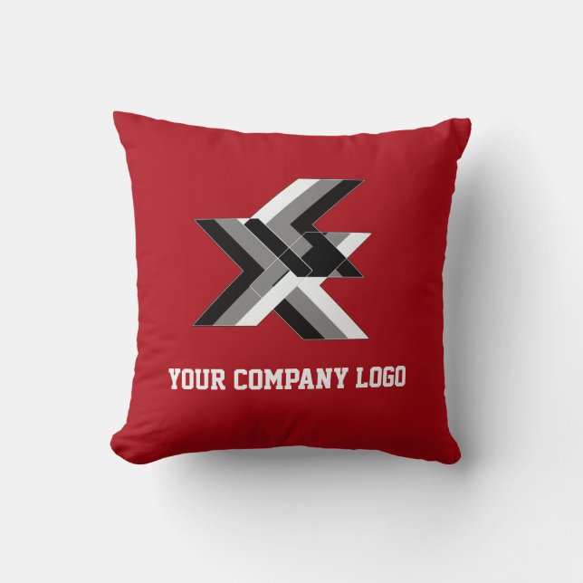 YOUR COMPANY LOGO,personalized Throw Pillow (Front)