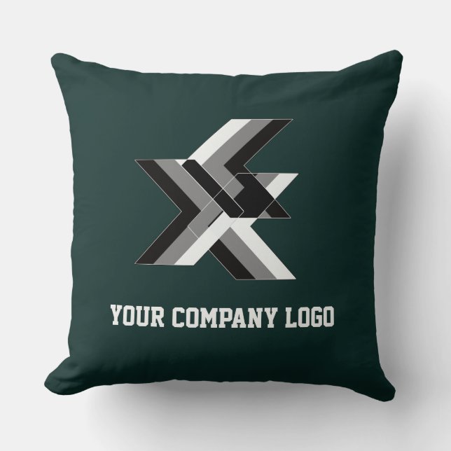 YOUR COMPANY LOGO,personalized Throw Pillow (Front)