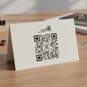 Your Company Logo QR Code Rubber Stamp