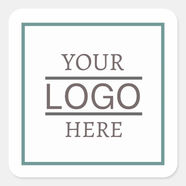Your Company Logo Sticker Label Sheet - Basic (Front)