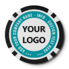 Your Company Logo Text Branded Poker Chips Example