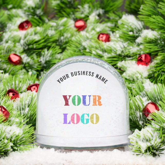 Your Company Logo Text Business Gift Snow Globes (Noël)