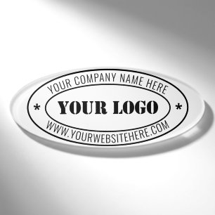 Your Company Logo Text Business Name Tag Template
