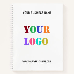 Your Company Logo Text Business Notebook Template