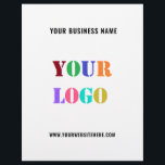 Your Company Logo Text Promotional Business Flyers<br><div class="desc">Custom Colours and Fonts - Design Your Own Personalized Flyers with Your Company Logo and Text Promotional Business Flyer / Gift - Add Your Logo / Image or QR Code - Photo / and Text - Name / Information / More - Resize and move elements with Customization tool. Choose /...</div>