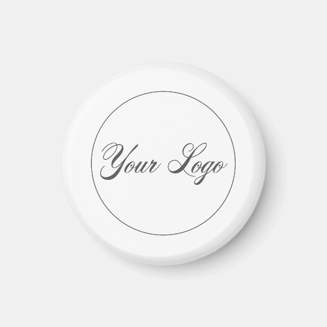 Your Company Logo White Magnet (Front)