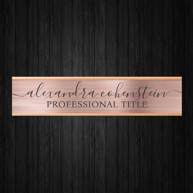 Your Company Office Door Sign Rose Gold (Creator Uploaded)