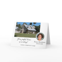 Your Company Professional Photo Business Note Card