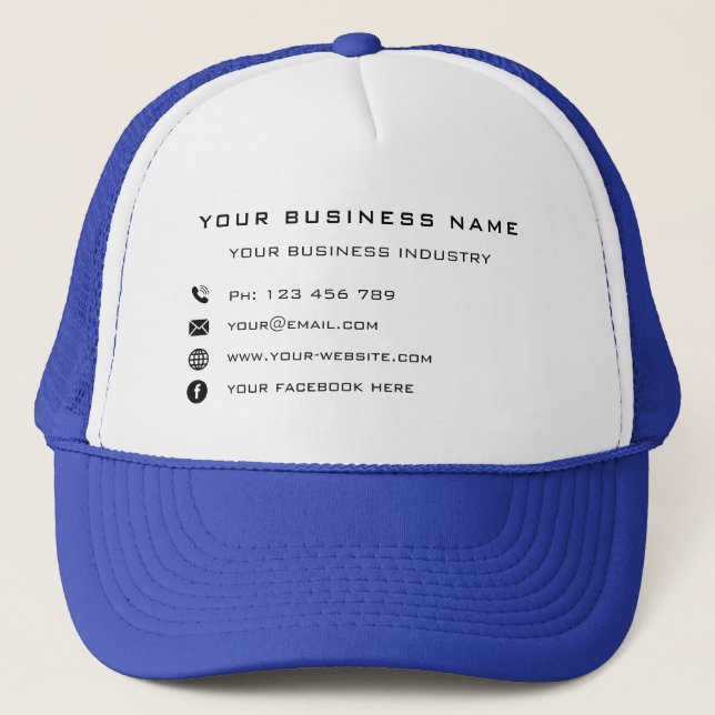 Your Company Promotional Personalized Trucker Hat (Front)