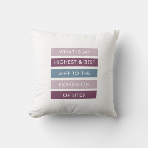 Your Contribution to Life Motivational Throw Pillow