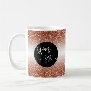 Your Corporate Logo, Copper and White Ombre Coffee Mug