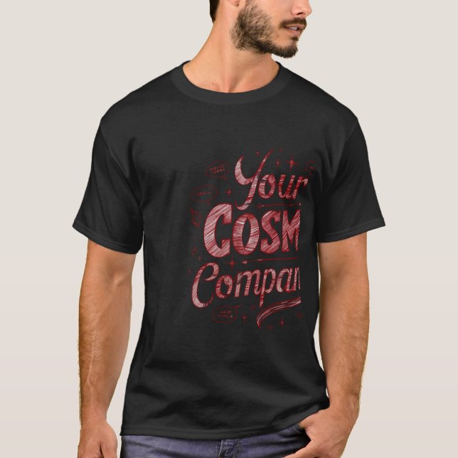 Your Cosmic Companion Men's Dark T-Shirt 👽👕 (Front)