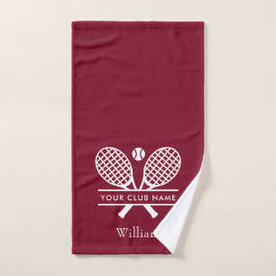 Your Country Club Tennis Team Players Name Hand Towel