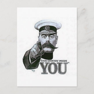 Your Country Needs You Postcard