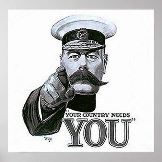 Your Country Needs You Poster (Front)