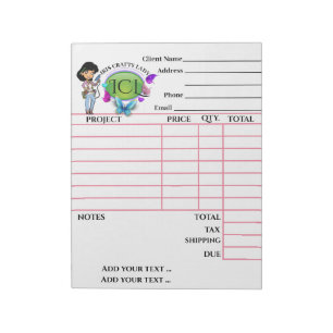 Your Crafty Invoice Notepad