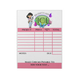 Your Crafty Invoice Notepad