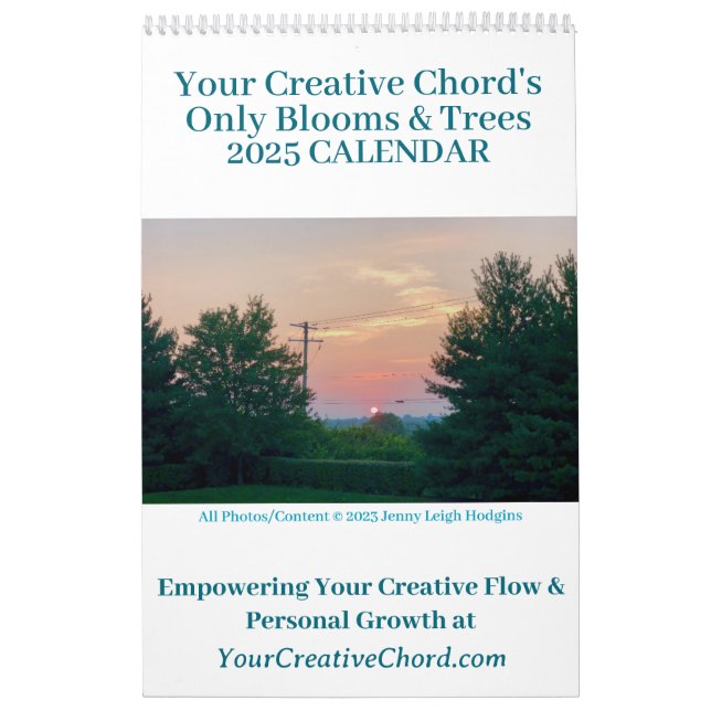 Your Creative Chord 2025 Only Blooms & Trees Calendar (Cover)