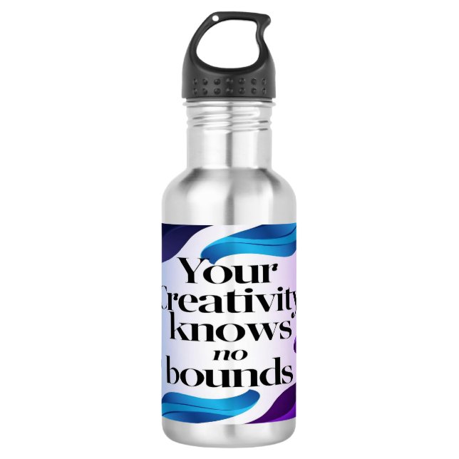 Your Creativity Knows No Bounds 3 532 Ml Water Bottle (Front)