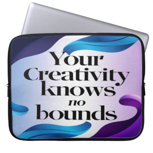 Your Creativity Knows No Bounds option 3 Laptop Sleeve