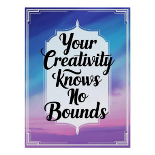 Your Creativity Knows No Bounds option 3 Poster