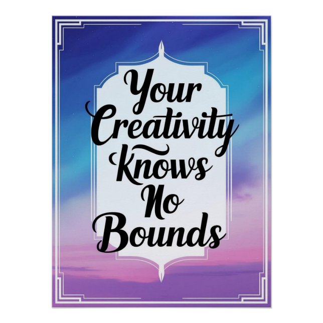 Your Creativity Knows No Bounds option 3 Poster (Front)