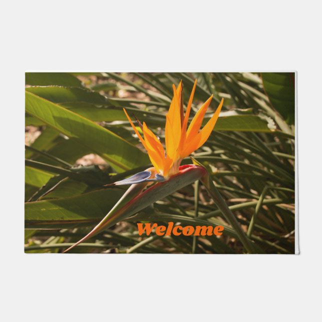 Your Custom Bird of Paradise Door Mat (Front)