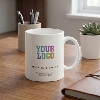 Your Custom Business Company Logo Personalized Coffee Mug