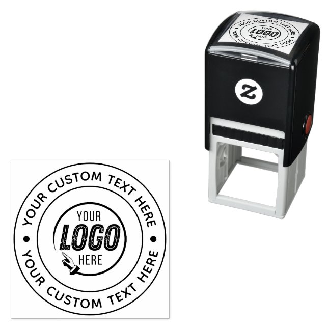 Your Custom Business Logo Self Inking Rubber Stamp (In Situ)