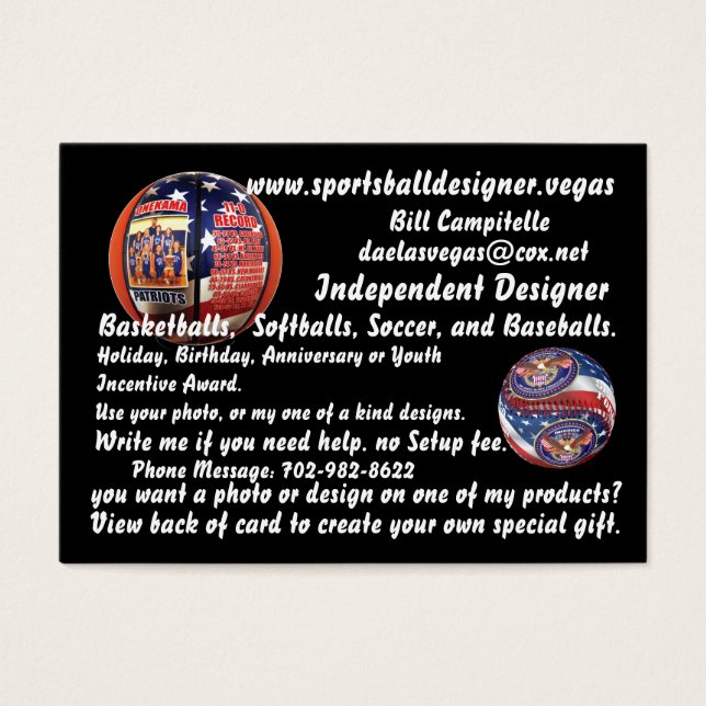 Your Custom Card Large Business Cards (Pack Of 100 (Front)