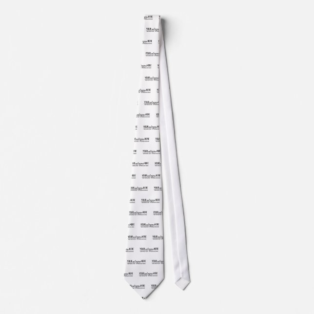 Your Custom Company Logo Branded Professional Tie (Front)