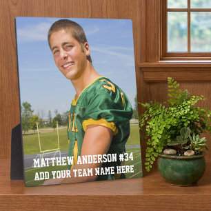 Your Custom Football or Your Sport Photo Plaque