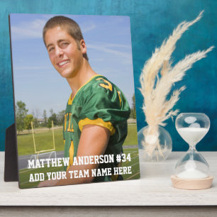 Your Custom Football or Your Sport Photo Plaque