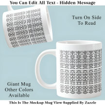 Your Custom Hidden Message 149BW Novelty