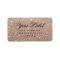 Your Custom Label - Rose Gold Glitter Fab